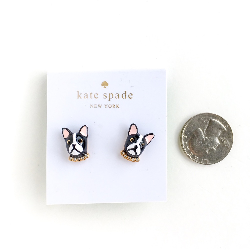Kate spade French bulldog earrings - Picture 4 of 6